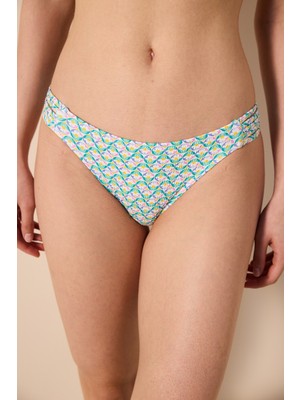 Bloom Chic Dokulu Çok Renkli Bikini Altı