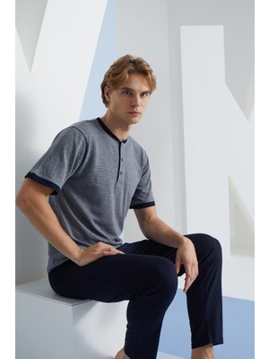 Kly 2091 Midi Yaka Pijama Takım