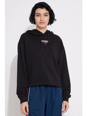 Tommy Hilfiger Kadın Siyah Sweatshirt