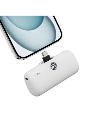 iWalk DBL5000PC 4.800MAH Type-C Mini Boy Pd Hızlı Şarj Özellikli  Powerbank