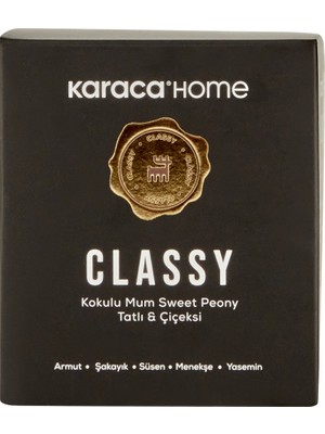 Karaca Home Classy Kokulu Mumlu Mumluk Sweet Peony