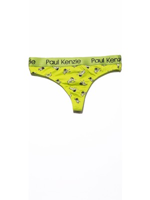 Paul Kenzie x Kurtaran Ev - Desenli Kadın String Külot - Dani