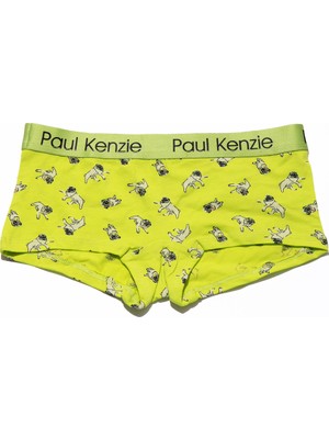 Paul Kenzie x Kurtaran Ev - Desenli Kadın Boyshort Külot - Dani