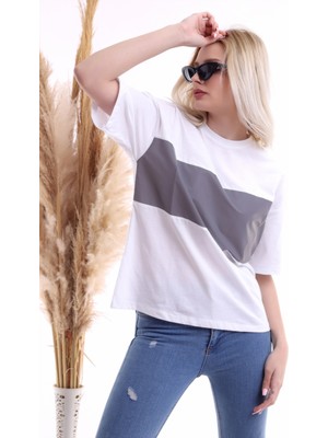 Cotton Mood 21113690 Süprem Reflektörlü Kısa Kol T-Shirt