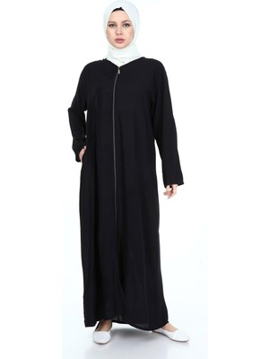 Likapa Fermuarlı Viskon Namaz Elbisesi