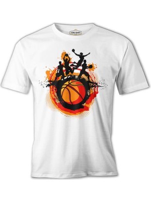 Lord T-Shirt Basketbol - Sokak Topu Beyaz Erkek Tshirt