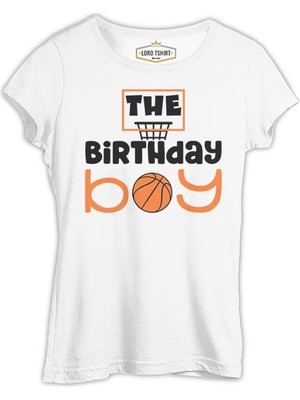 Lord T-Shirt Basketbol - Doğum Günü Çocuğu Beyaz Kadın Tshirt