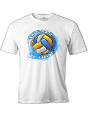 Lord T-Shirt Voleybol Aşkı Beyaz Erkek Tshirt