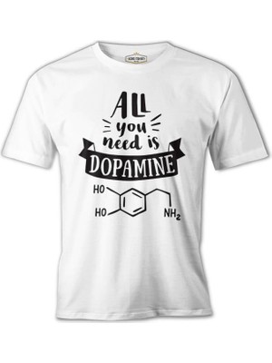 Lord T-Shirt Kimya - Dopamin Element Beyaz Erkek Tshirt
