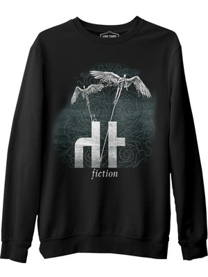 Lord T-Shirt Dark Tranquility - Fiction Blue Siyah Erkek Kalın Sweatshirt