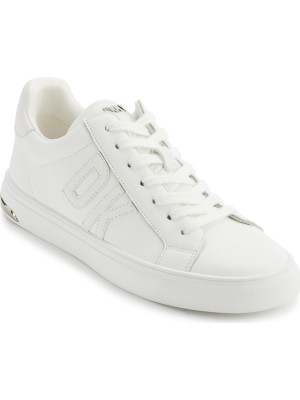 Dkny Beyaz Kadın Sneaker Abenı Rhınestone Logo - Lace Up