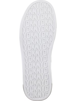 Dkny Beyaz Kadın Sneaker Abenı Rhınestone Logo - Lace Up