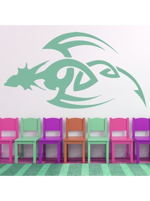 Jeronkarji Tribal Hançer Ejderha Kılıcı Dekoratif Duvar Sticker Çıkartma Bebek Çocuk Odası