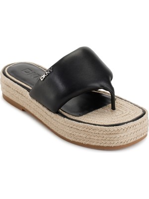 Dkny Siyah Kadın Terlik Fıfı - Platform Thong Sandal