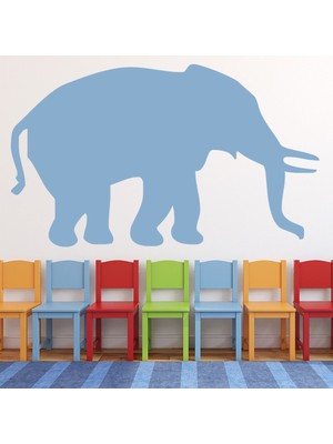 Jeronkarji Fil Dişleri Safari Hayvanları Dekoratif Duvar Sticker Çıkartma Yatak Çocuk Odası