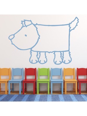 Jeronkarji Bu Benim Değil... Pet Yavru Köpek Dekoratif Duvar Sticker Çıkartma Bebek Çocuk Odası