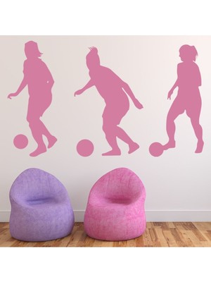 Jeronkarji 3  Futbolcular Spor Dekoratif Duvar Sticker Çıkartma Spor Salonu Çocuk Odası
