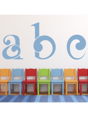 Jeronkarji Abc Alfabe Kreş Dekoratif Duvar Sticker Çıkartma Bebek Çocuk Odası