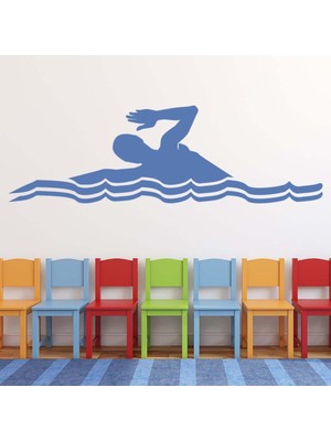 Jeronkarji Ön Tarama Yüzme Dekoratif Duvar Sticker Çıkartma Mutfak Ofis Yatak Odası