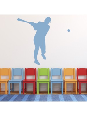 Jeronkarji Beyzbol Oyuncusu Spor Oyunları Dekoratif Duvar Sticker Çıkartma Spor Salonu Çocuk Odası