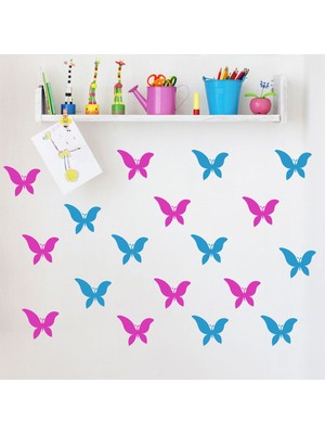 Jeronkarji Basit Kelebek Kelebekler Dekoratif Duvar Sticker Çıkartma Yatak Çocuk Odası