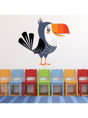 Jeronkarji Tukan Kreş Dekoratif Duvar Sticker Çıkartma Bebek Çocuk Odası