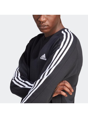 adidas 3-Stripes Fleece Erkek Sweatshirt IB4027