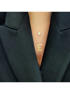 By Burak Gold Harf Kolye Ucu – KLY0719
