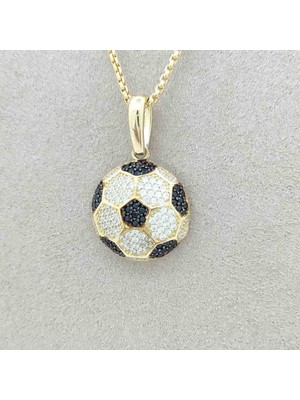 By Burak Gold Futbol Topu Kolye Ucu – KLU0418