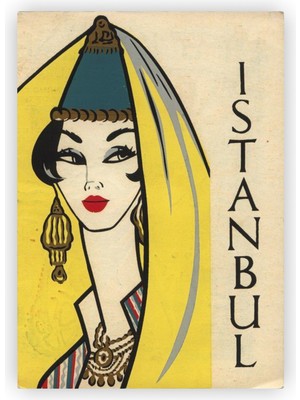 Zinbooz Eski Istanbul Kadını Ahşap Poster 20X29 cm