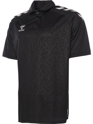 Hummel 922223-2001 Dream Functional Erkek Polo Tişört Siyah Desenli 2XL Türkiye Menşeli Şık Tasarım