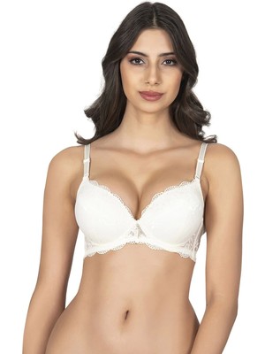 Belvü Dantelli Dolgulu Sütyen 1112 - Ekru