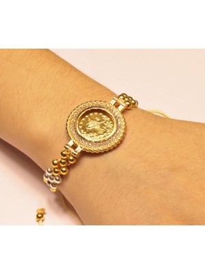 Güler Kuyumculuk Yarım Reşat Baskı Altınlı Bileklik