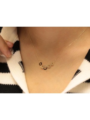 Güler Kuyumculuk 14 Ayar Altın Halka Figürlü Hayalet Kolye