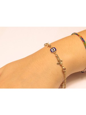 Güler Kuyumculuk Altın Dorika Toplu Nazar Göz Bileklik