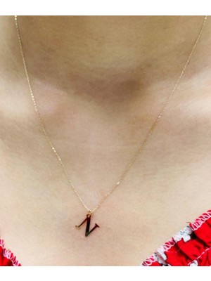 Güler Kuyumculuk 14 Ayar Altın N Harfli Zincir