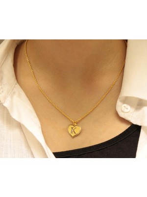 Güler Kuyumculuk 14 Ayar Altın Halat Zincirli K Harfi