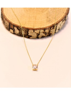 Güler Kuyumculuk 14 Ayar Altın Gül Kolye Uçlu Zincir