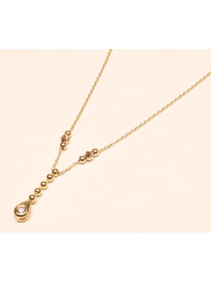 Güler Kuyumculuk Altın Dorika Toplu Tek Taşlı Zincir