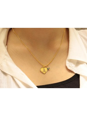 Güler Kuyumculuk 14 Ayar Altın A Harfli Halat Zincir