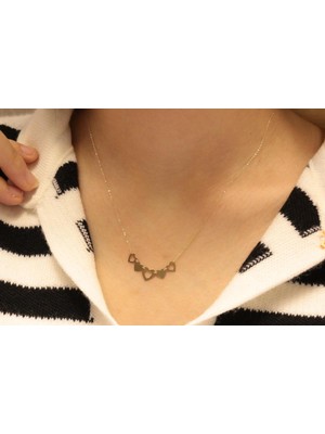 Güler Kuyumculuk 14 Ayar Altın Kalp Figürlü Hayalet Kolye