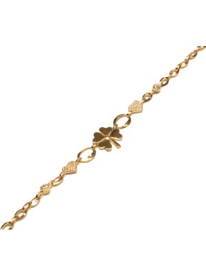Güler Kuyumculuk 14 Ayar Altın Yonca Model Bileklik