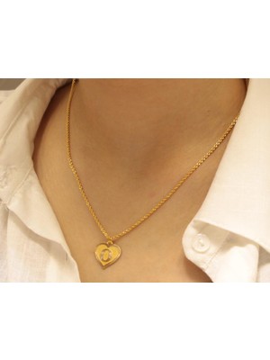 Güler Kuyumculuk 14 Ayar Altın Halat Zincirli O Harfi