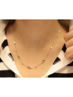 Güler Kuyumculuk 14 Ayar Altın Damla Model Zincir