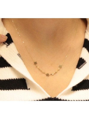 Güler Kuyumculuk 14 Ayar Altın Yıldız  Figürlü Hayalet Kolye