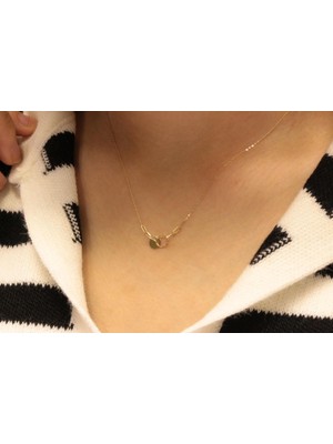 Güler Kuyumculuk 14 Ayar Altın Halka Figürlü Hayalet Kolye