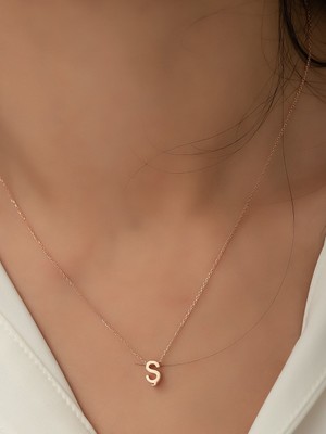 Güler Kuyumculuk Altın 3 Boyutlu Ş Harfi ve Zinciri