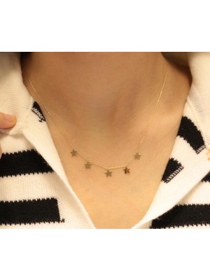 Güler Kuyumculuk 14 Ayar Altın Yıldız  Figürlü Hayalet Kolye