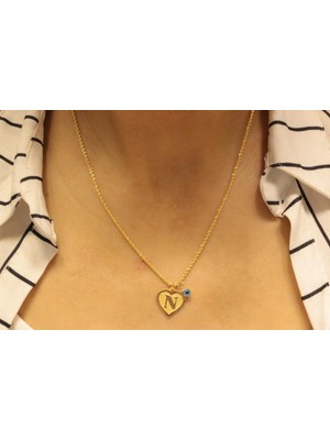 Güler Kuyumculuk Altın N Harfli Halat Zincir