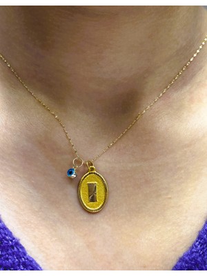 Güler Kuyumculuk Altın Nostaljik I Harfli Aynalı Zincir